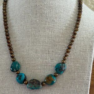 Mexican Turquoise 17 inch necklace